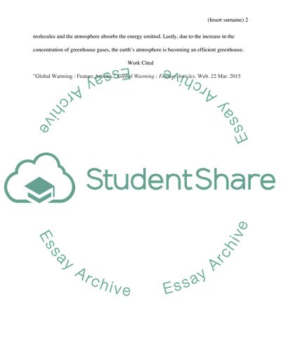 The Issue of Global Warming