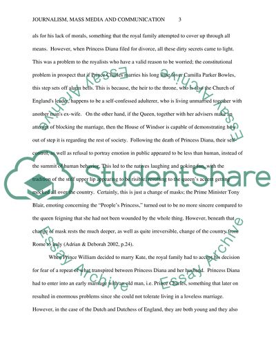 Journalism, Mass Media and Communication