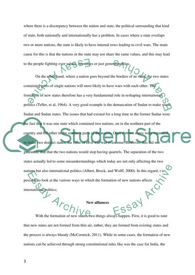 New States in World Politics