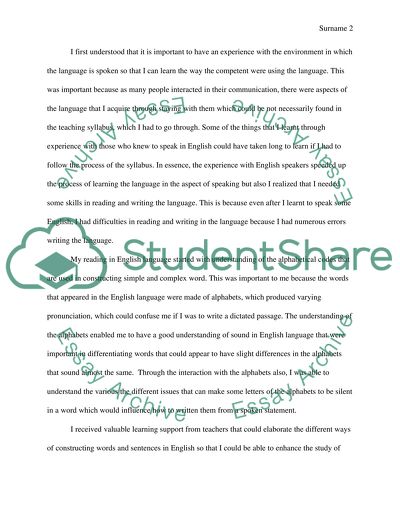 Reading and writing experiences throughout life