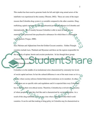 Narcotics in the 3rd World