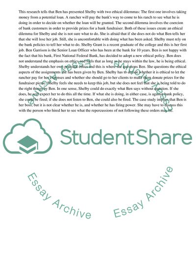 Business Ethics in Banking