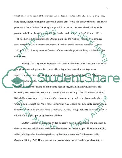 New Lanark: As Seen by Robert Southey and Robert Owen