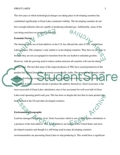 Assignment 1: Case 11: Great Lakes: Great Decisions