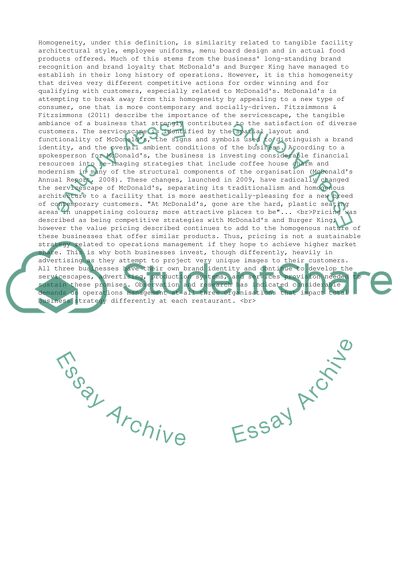 McDonalds, Subway and Burger King: Assessing Marketing, Operations and Competitive Actions