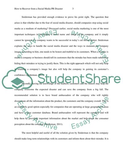 How to recover from a social media PR disaster