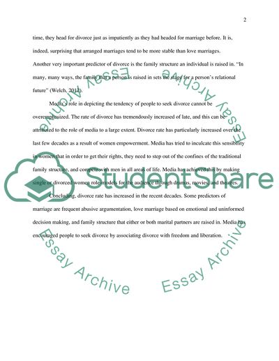 The Predictor of Divorce