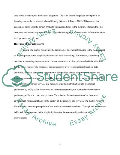 Marketing in Hospitality