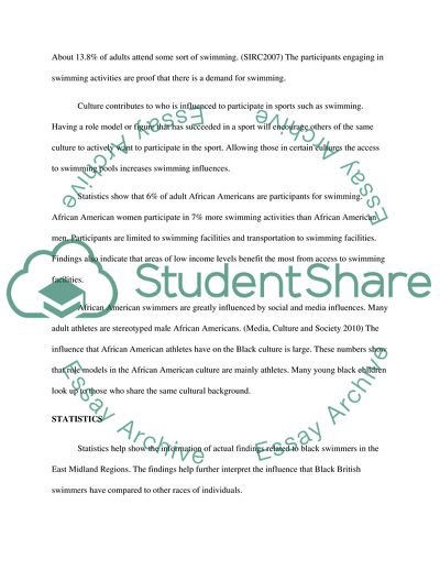 What Influences Black British Swimmers to Compete in the East Midlands Region