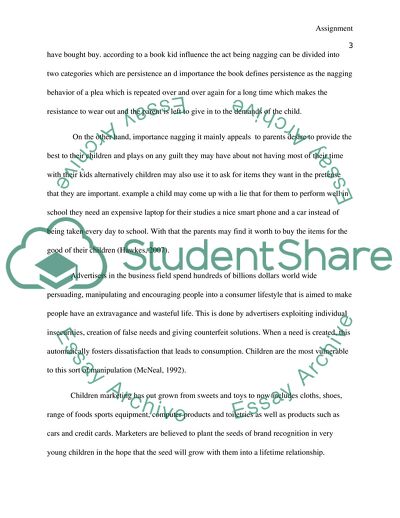 Children Marketing: The Aspects of Advertising to Kids