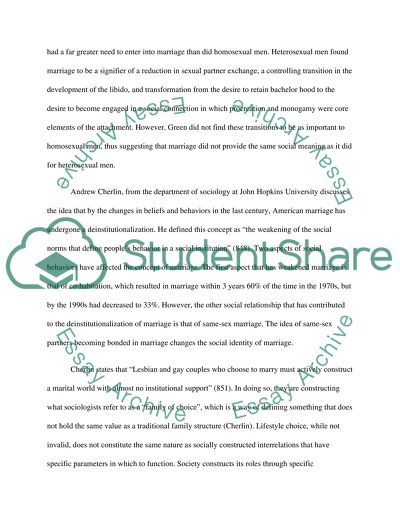 Gay Marriage: Defending the Value of Traditional Marriage