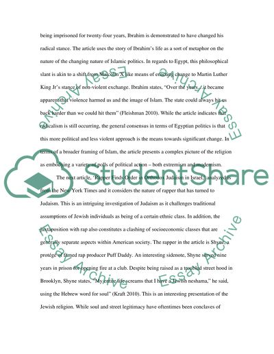 Monotheistic Religions in the Media