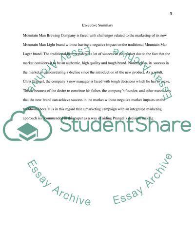 Business Analysis of Mountain Man Brewing Company