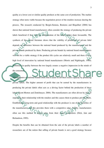 Consumer-Level Factors Moderating the Success of Private Label Brands