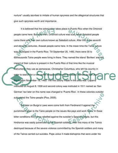 Culture and History of Puerto Rico