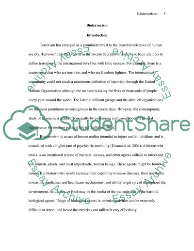 What Does It Mean Bioterrorism