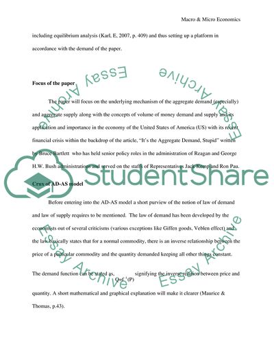 Principles of Economics: Global Financial Crisis
