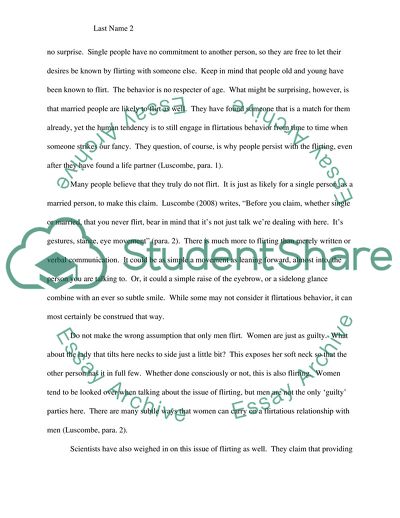 Why Most People Flirt