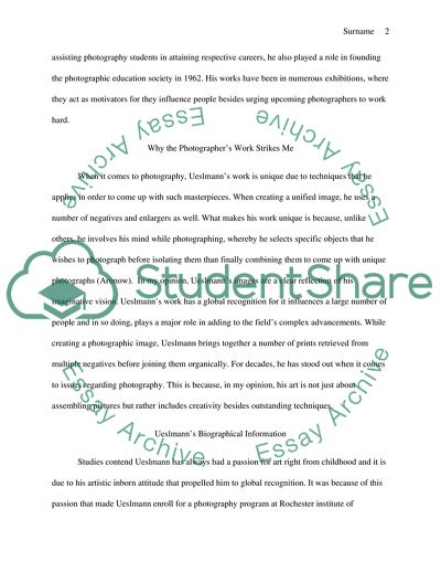 Jerry Ueslmann, a Photographer