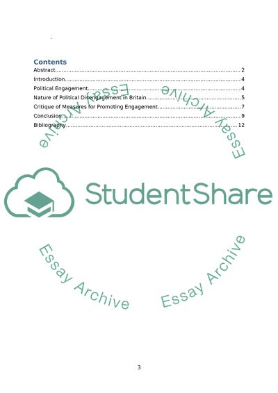 The Elements of Political Engagement in Britain