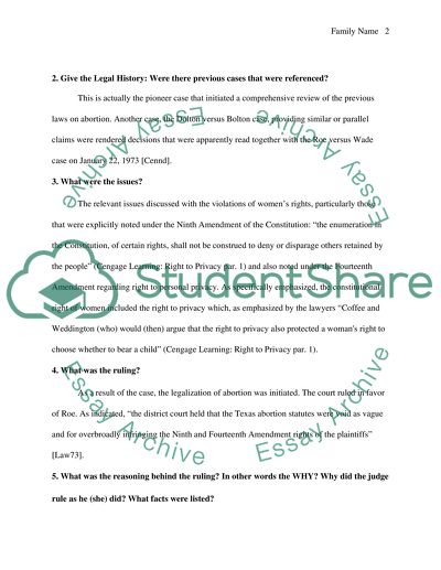 Analysis of Abortion Case