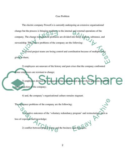 Treatise on Organisational Change at Powerco