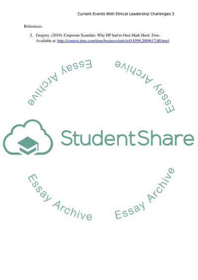 Current Events with Leadership Challenges