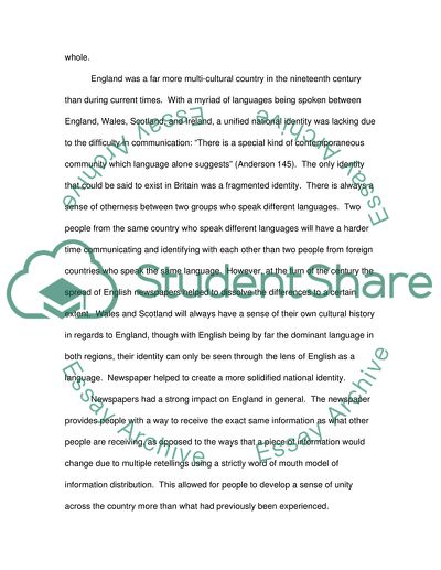 The Role of Communication in the Shaping of British Identity