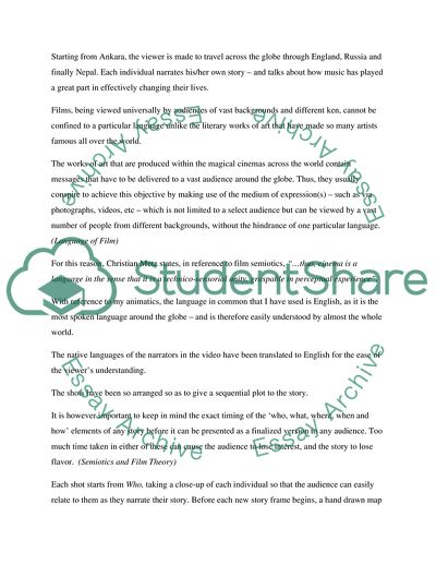 Animatics - the Importance of Music around the World