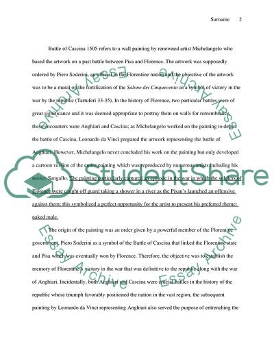 Michelangelo Battle of Cascina 1505