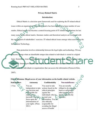 The Dilemma of Internet-Related Privacy