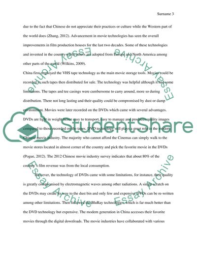 Evolutions in China Film Industry