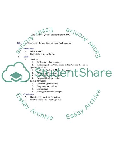 Quality Driven Strategies and Technologies