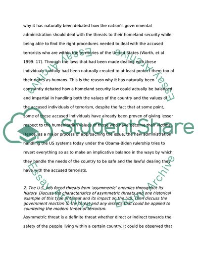 Discussing Cases Concerning the Difficulties in Defining the Elements of Homeland Security