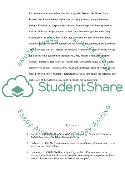 The Issues of Welfare Woven into the Issues Associated with Low-Wage Jobs
