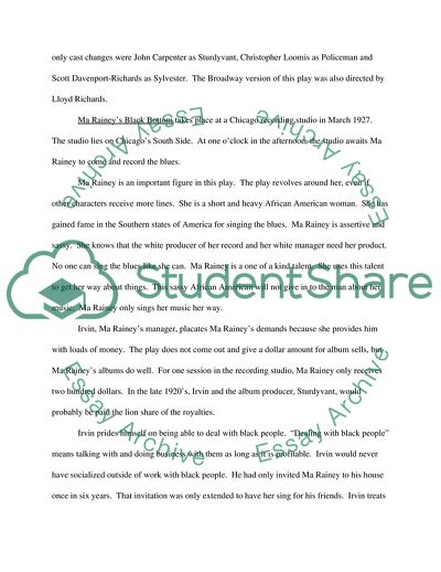 August Wilson as One of the Greatest African American Playwrights