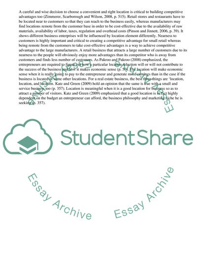 Main Location Criteria for Retail and Service Businesses