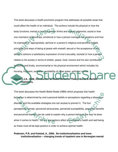 Deinstitutionalization Capstone Project