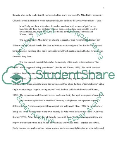 A Rose for Emily by William Faulkner