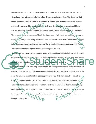 A Rose for Emily by William Faulker