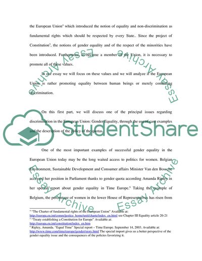 European Union Law to Combating Discrimination