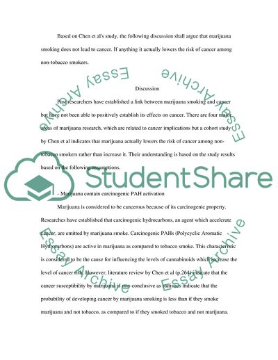 Marijuana Smokers are at a Significantly Lower Risk of Carcinogenicity