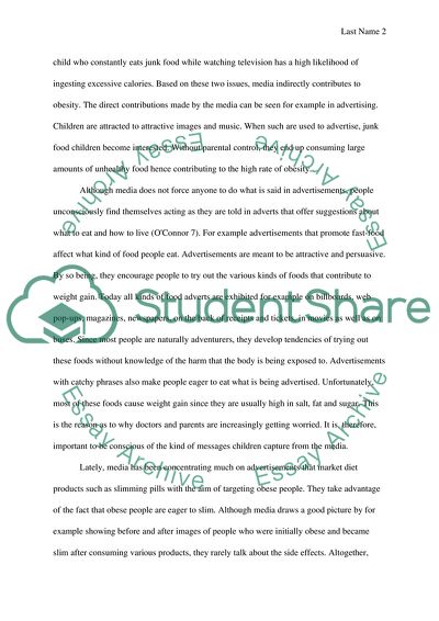 Media and Obesity in the USA