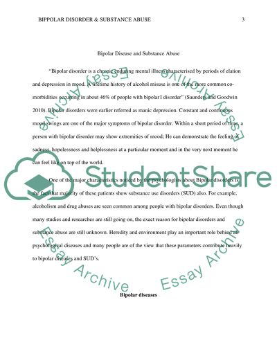 Substance Abuse and Bipolar Disease