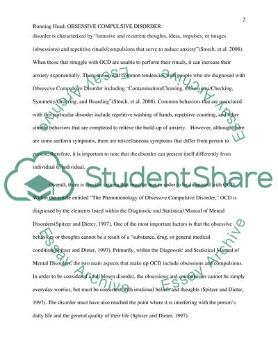 Obsessive-Compulsive Disorder