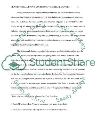 How Historical Events Lead to Extreme Weather