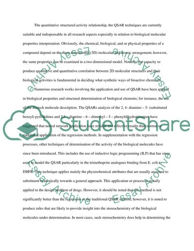 A Qualitative Structure Activity Relationship