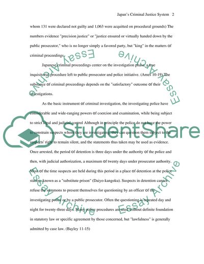 Japans Criminal Justice System