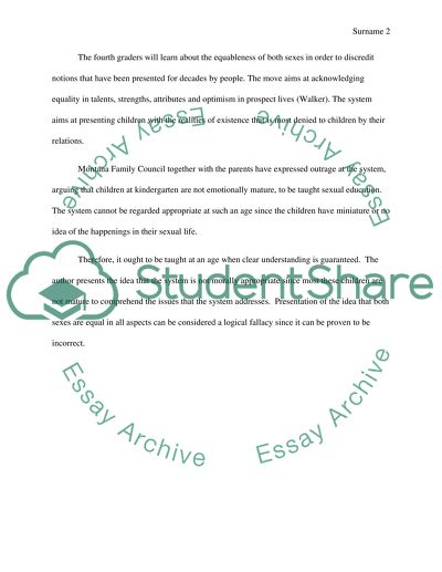 Montana School System Wants Sex Education for Kindergarten