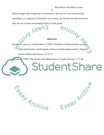 Masculinities and Athletic Careers